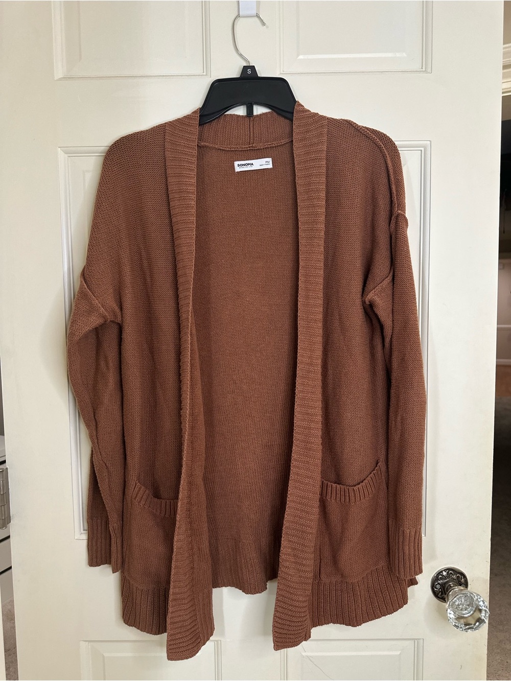 Sonoma Open-Front Cardigan Sweater - Rust